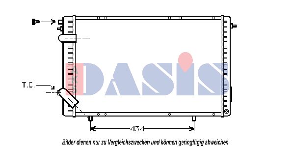 AKS DASIS radiatorius, variklio aušinimas 180530N